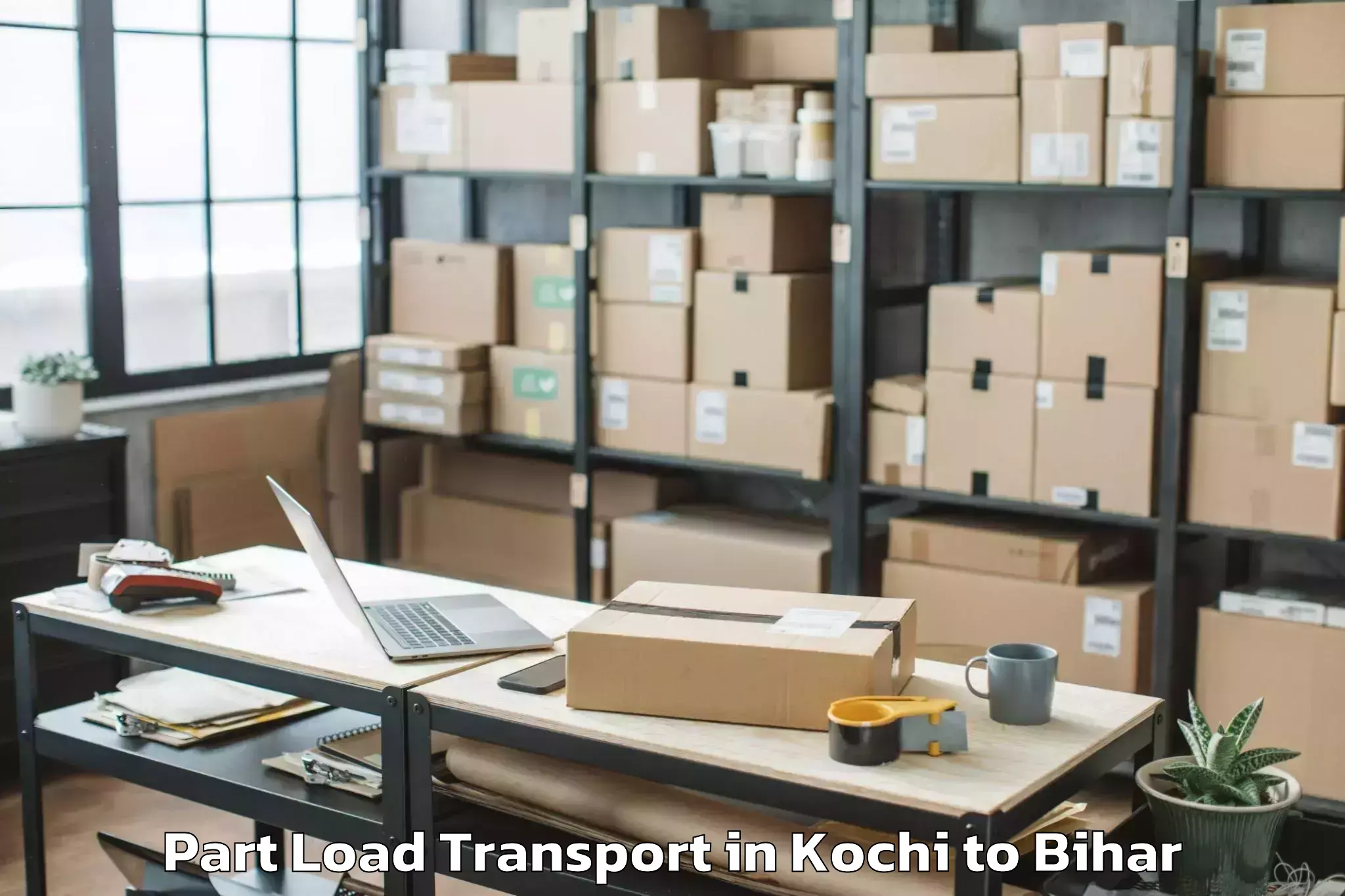 Book Kochi to Garkha Part Load Transport Online